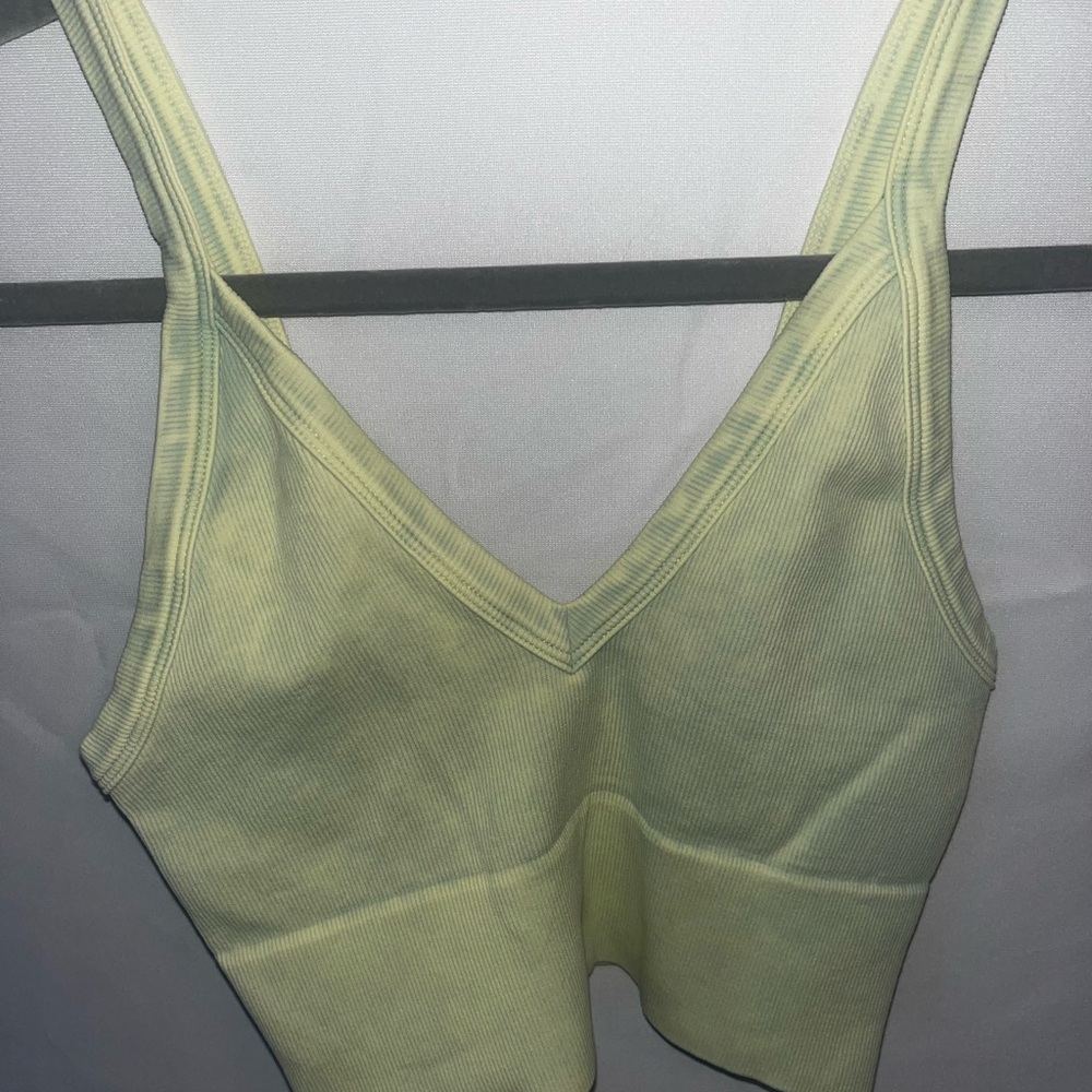 Vintage Yellow Women's Ribbed Tank seamless Nikibiki